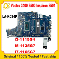 GDI4A LA-K034P for Dell Vostro 3400 3500 Inspiron 3501 Laptop Motherboard with i3-1115G4 i5-1135G7 i7-1165G7 CPU 0GGCMJ 0XGX0C