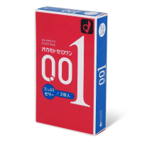 岡本 - 岡本 0.01 潤滑劑加量 (日本版) 3 片裝 PU 安全套 3pc