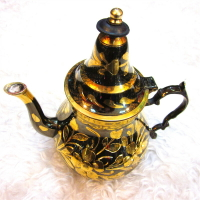 傳統手工藝品直銷銅雕民族壺銅雕餐具咖啡壺工藝禮品1入