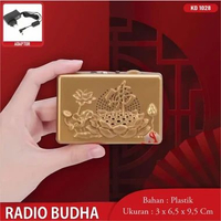Radio Budha Mini Emas Lagu Musik Buhda Treal Adaptor Radio Budha Da Bei Zhou Radio Tape Sembahyang E