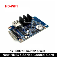 HD-WF1 HD-WF2 HD-WF4 Asynchronous HUB75 Port RGB Seven Color Small LED Display WIFI Control Card