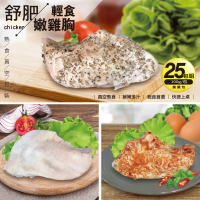 【三頓飯】舒肥輕食嫩雞胸肉(25包組)