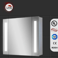 Bathroom Wall LED Mirrors Cabinet Custom Smart Functions Magnifying Barthroom Storage Organizer Intelligent Mirror Cabinet