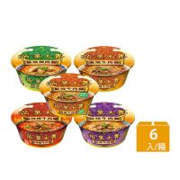 滿漢大餐 碗麵x6入/箱(蔥燒牛肉麵/麻辣鍋牛肉麵/珍味牛肉麵/蔥燒豬肉麵/蔥燒牛肉麵-減納)