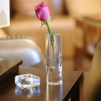 水晶小花瓶花插花器 書桌辦公桌窗臺裝飾擺件 創意個性多地包郵
