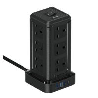 INFINITY PC12A PD2​​0W 3A1C 12埠塔式電源條 黑色 (V000)