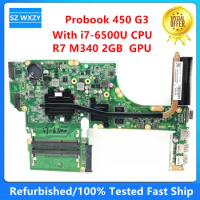 Refurbished For HP Probook 450 G3 Laptop Motherboard With i7-6500U R7 M340 2GB 827026-001 827026-601 DA0X63MB6H1 DDR3