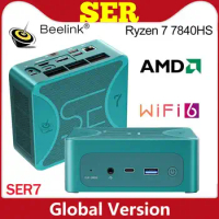 Beelink Mini PC SER7 AMD Ryzen 7 7840HS 5800H 5700U 5 5560U SER5 Pro SER6 MAX 9 6900HX Gaming Computer WiFi6 DDR5 SSD