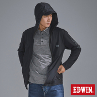 EDWIN 男裝 涼感系列 防曬外套-黑色