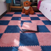 30*30CM living room bedroom children kids soft patchwork carpet magic Jigsaw Splice puzzle climbing baby mat