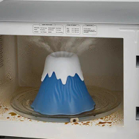 Volcano Microwave Oven Cleaner Kitchen Cleaning Helper Kitchen Dirt Cleaner Kitchen Supplies Special Tools