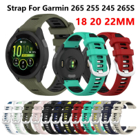 สายรัดนาฬิกาขนาด 18 20 22 มม. สำหรับนาฬิกาอัจฉริยะ Garmin รุ่น Vivoactive 4 3 / Venu 2 3 2S สายซิลิโ