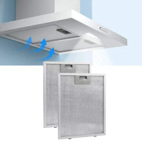 Cooker Hood Filters Metal Mesh Extractor Vent Filter 320X260mm Kitchens Hoods Oil Filter Range Hood Grease Anti Oil-Cotton Part