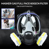 ABDI MALL- Masker Gas Respirator Full Face Mask Industrial Use 6002CN - 6800