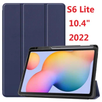 Tablet For Samsung Galaxy Tab S6 Lite Case Magentic Smart PU Leather Protection Cover