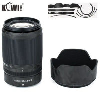 Anti-Scratch Lens &amp; Lens Hood Cover Skin Film for Nikon NIKKOR Z DX 50-250mm f/4.5-6.3 VR Lens &amp; HB-90A Shadow Black 3M Sticker
