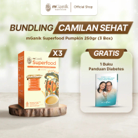 mGanik Superfood Pumpkin 250gr (3 Box) + Gratis Buku Panduan Pola Hidup Diabetes