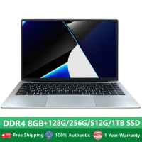 AKPAD J4105 14 Inch RAM 8GB DDR4 ROM 128GB 256GB SSD Windows 10 Pro Inte laptop Intel Portable laptos Student Notebook Quad Core