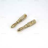 Audio Speaker Screw 4mm Banana copper Plugs Jack Amplifier Connector Cable Male Stackable socket  FE