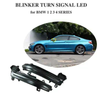 2 Pieces Dynamic Rearview Mirror Blinker Turn Signal LED light For BMW F20 F30 F31 F21 F22 F23 F32 F33 F34 X1 E84 1 2 3 4 series