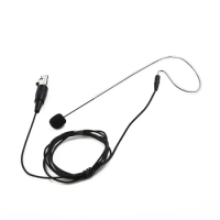 Headset Microphone Single Earhook Cardioid Mic XLR 4Pin For Shure Wireless Black Unidirectional Microphone Stage Accessories