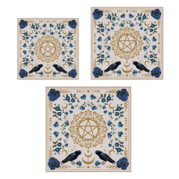 Astrology Tarots Table Altar Cloth Metaphysical Board Game Mat Pendulum Divinations Altar Tablecloth Board Game Card Pad