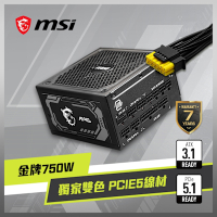 MSI微星 MAG A750GL PCIE5 電源供應器