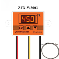 W3003 ตัวควบคุมอุณหภูมิแบบดิจิทัล แบบ thermocouples ประเภท K ช่วง 0–450°C ความแม่นยำสูง