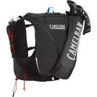 【CAMELBAK】Apex Pro12 專業越野水袋背心附附0.5L軟水瓶2個-黑 L(單車/登山露營/越野跑/跑步/