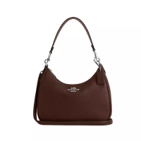 COACH [12.12 Dealcember] Teri Pebble Leather Hobo Bag Mapple Shw