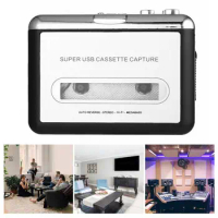USB2.0 Portable Tape to PC Super Cassette to MP3 Audio Music CD Digital Player Converter Capture Recorder + Headphones