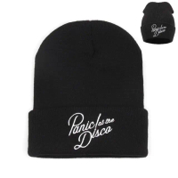 Letter Alphabet Cuffed Cap Beanie Wool Hat Knitted Hat Snow Cap