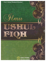 Ilmu Ushul Fiqh - Terjemah Ilm Ushul Al-Fiqih - Abdul Wahab Khalaf - TP