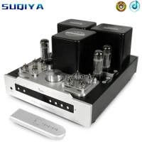 YAQIN MS-30L EL34 Push-Pull Tube Amplifier HIFI EXQUIS Lamp Integrated Amp with Headphone Output Remote MS-20L