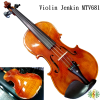 小提琴 [網音樂城] Jenkin MTV681 獨板 手工油漆 Violin (贈 方盒 Dominant 弦)