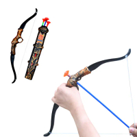 Arrow + tas busur Mainan Busur Panah 3 Warna Mainan Anak archery