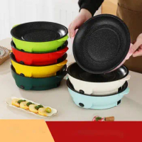 High-capacity Portable Small Pot Non-stick Frying Pan Frying Pan Electric Grill Multi-functional Baking Tray Electric Cooker