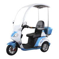 Half Enclosed Cabin 48V/60V 3 Wheel Electric Motorcycle Scooter With Sun Roof Canopy /Half Enclosed Cabin 3 Wheel Electric Motor