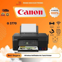 PRINTER CANON PIXMA G 3770 | Wireless Refillable Ink Tank Printer