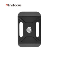 38mm Ultra-thin Universal Mini Quick Release Plate with Camera Strap Holes for Arca Swiss Camera Rope Tripod Ball Head Clamp