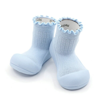 【任2件990】韓國 Attipas 快樂腳襪型學步鞋-捲邊藍色小花
