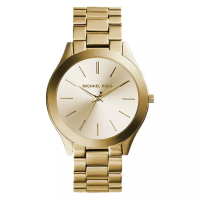MICHAEL KORS Jam Tangan Wanita Michael Kors MK3179 Runway Gold Dial Gold Stainless Steel Strap