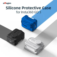 aMagisn Silicone Protective Case Cover Sports Camera Shell Cover All-round Protection For Insta360 GO3 Insta 360 GO 3 Accessory