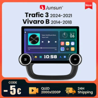 Junsun X8 11.5“ 2K 2000*1200 QLED Wireless CarPlay Android Auto Car Radio for Renault Trafic 2015-2019 Multimedia autoradio