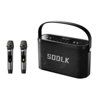 SODLK Audio Subwoofer For Party Karaoke Boombox Outdoor Subwoofer Digital Amplifier Speakers with MIC Wireless Bluetooth Speaker
