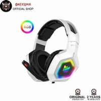 ONIKUMA K10 RGB 3.5MM+Y 2.2M 耳機 白色