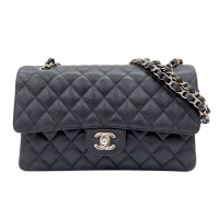 【二手名牌BRAND OFF】CHANEL 香奈兒 黑色 荔枝紋牛皮 菱格紋 Coco 25 肩背包 無卡