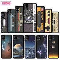 EiiMoo Silicone Phone Case For Samsung Galaxy M31S Fashion Cute Cartoon Pattern For Samsung M31S M317F/DS TPU Thin Black Cover