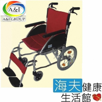 【海夫健康生活館】安愛 機械式輪椅 未滅菌 康復 F17-1662可拆腳輪椅