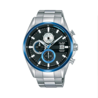 【ALBA】雅柏官方授權A1 ACTIVE 男 三眼計時 石英腕錶(AM3599X1)